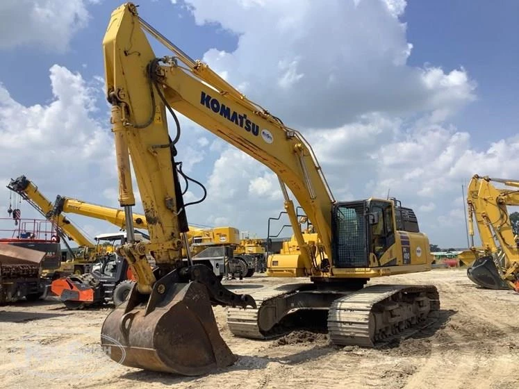 Used Komatsu in yard